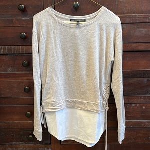 White House Black Market long sleeve knit/blouse. Size XXS.